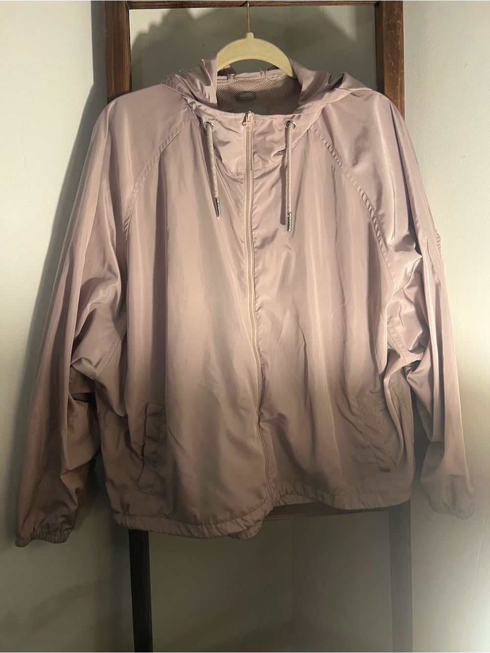 Soia&KYO Pink Hooded Windbreaker Raincoat Jacket